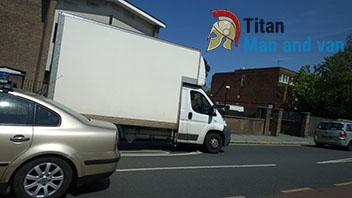 Titan man and van